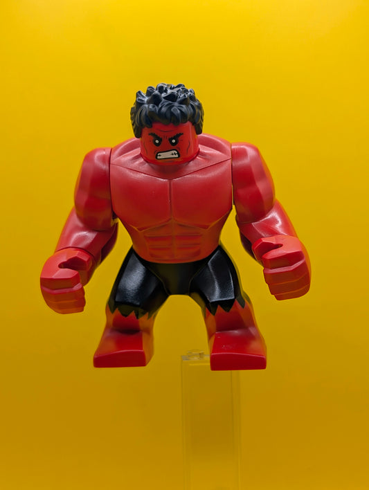 Red Hulk sh1001 Giant, Black Eyes Marvel Minifigure
