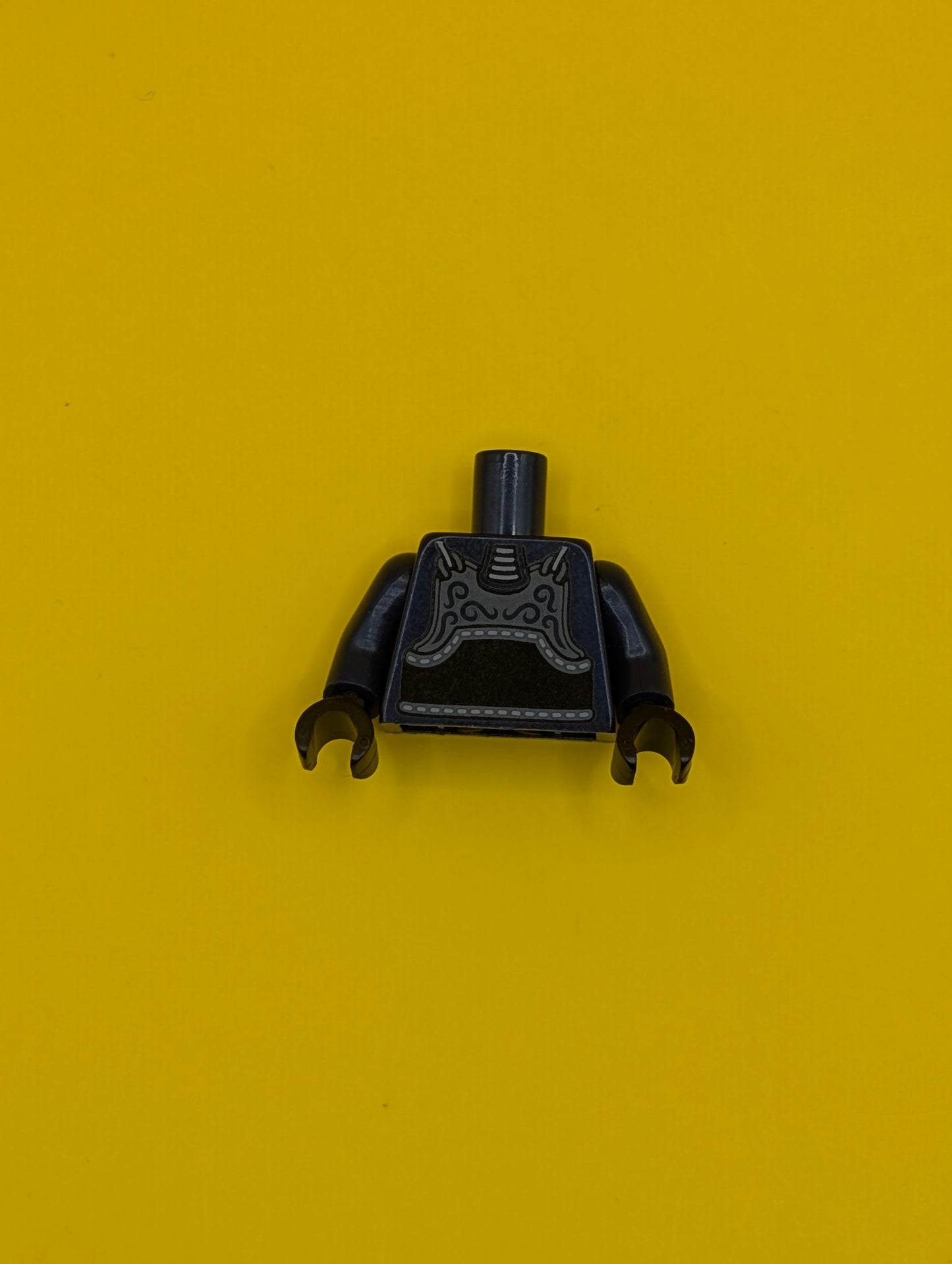 Torso Dark Bluish Gray Chest Armor and Black Belt Pattern (Kendo Fighter) / Dark Blue Arms / Black Hands 973pb2211c01 Lego