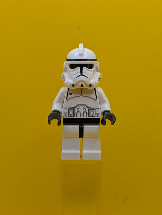 Clone Trooper (Phase 2) sw0126 Black Head, Continuous Mouth Star Wars Lego Minifigure