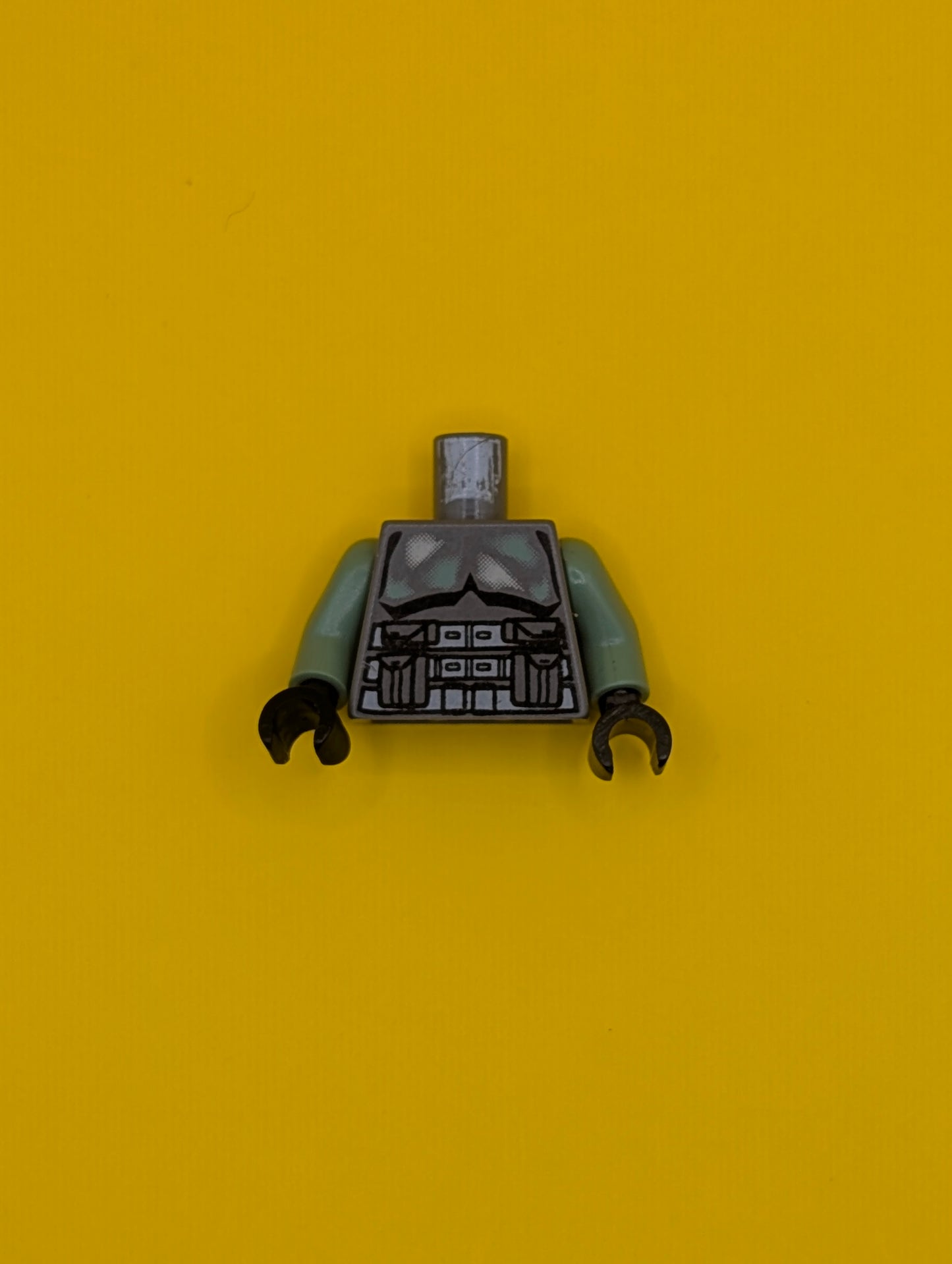 Torso SW Armor Kashyyyk Trooper Pattern / Sand Green Arms / Black Hands 973pb0373c01 Lego