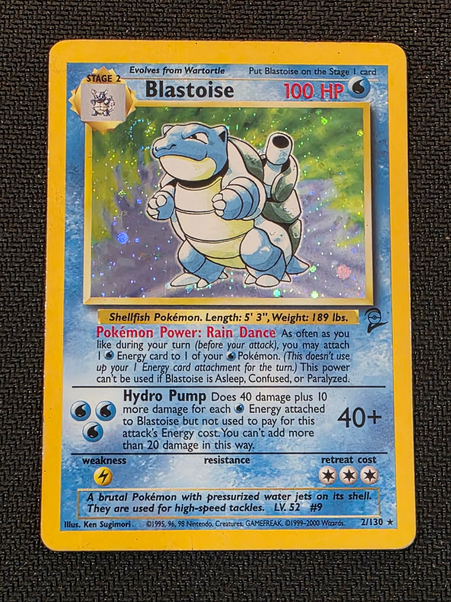 #002/130* Blastoise Base Set 2