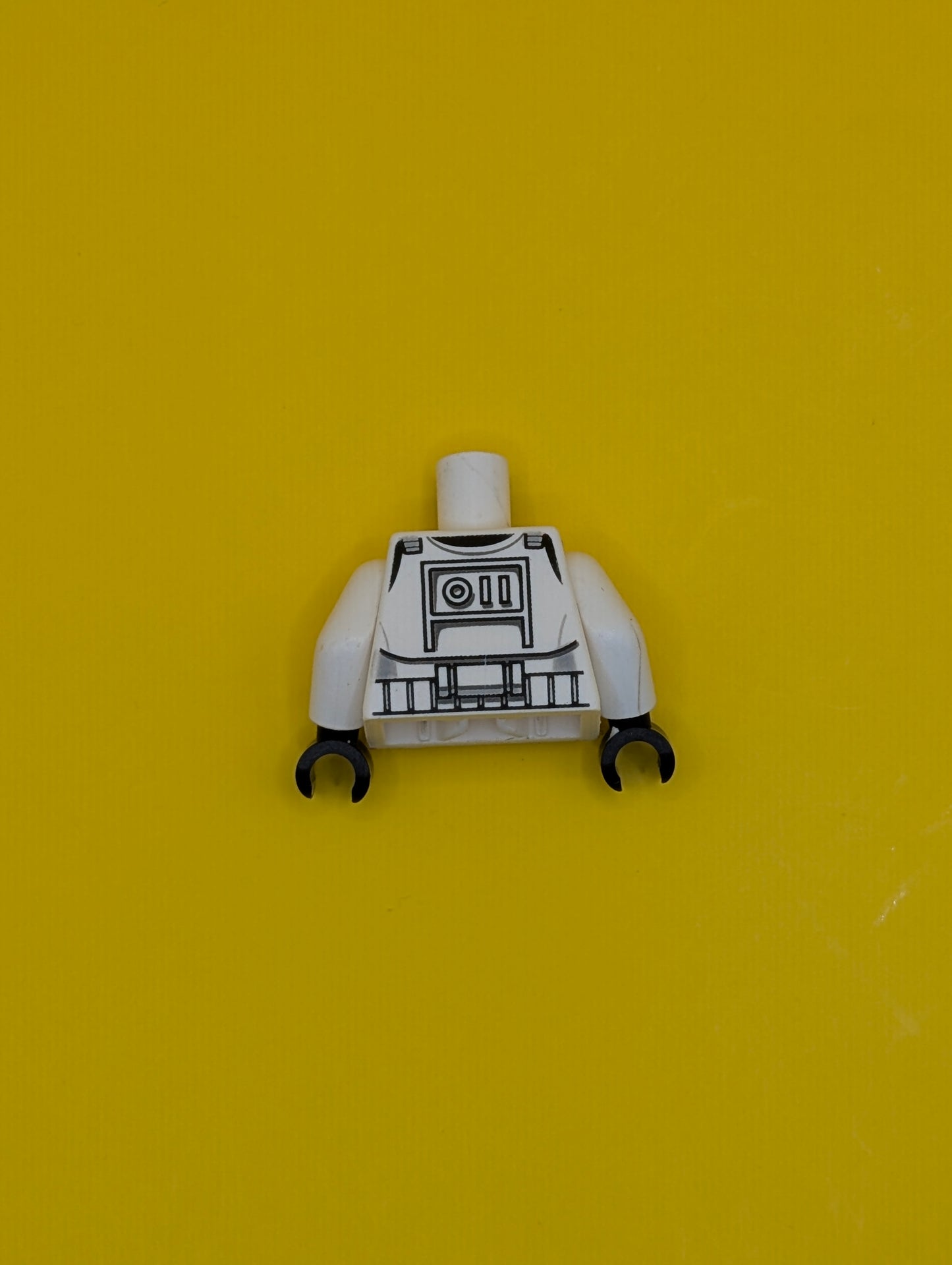 Torso SW Armor Clone Trooper Pattern (Clone Wars) / White Arms / Black Hands 973pb0510c01 Lego
