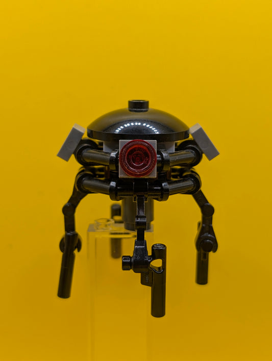 Imperial Probe Droid sw0712 Dark Bluish Gray Sensors, Reddish Brown Round Plate Inside Star Wars Lego Minifigure