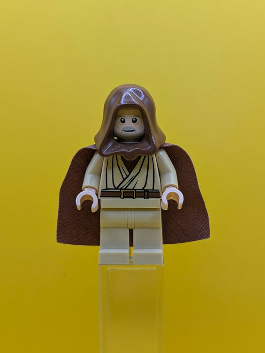 Obi-Wan Kenobi sw0336 Old, Reddish Brown Hood and Cape, Eyes with Glints Star Wars Lego Minifigure