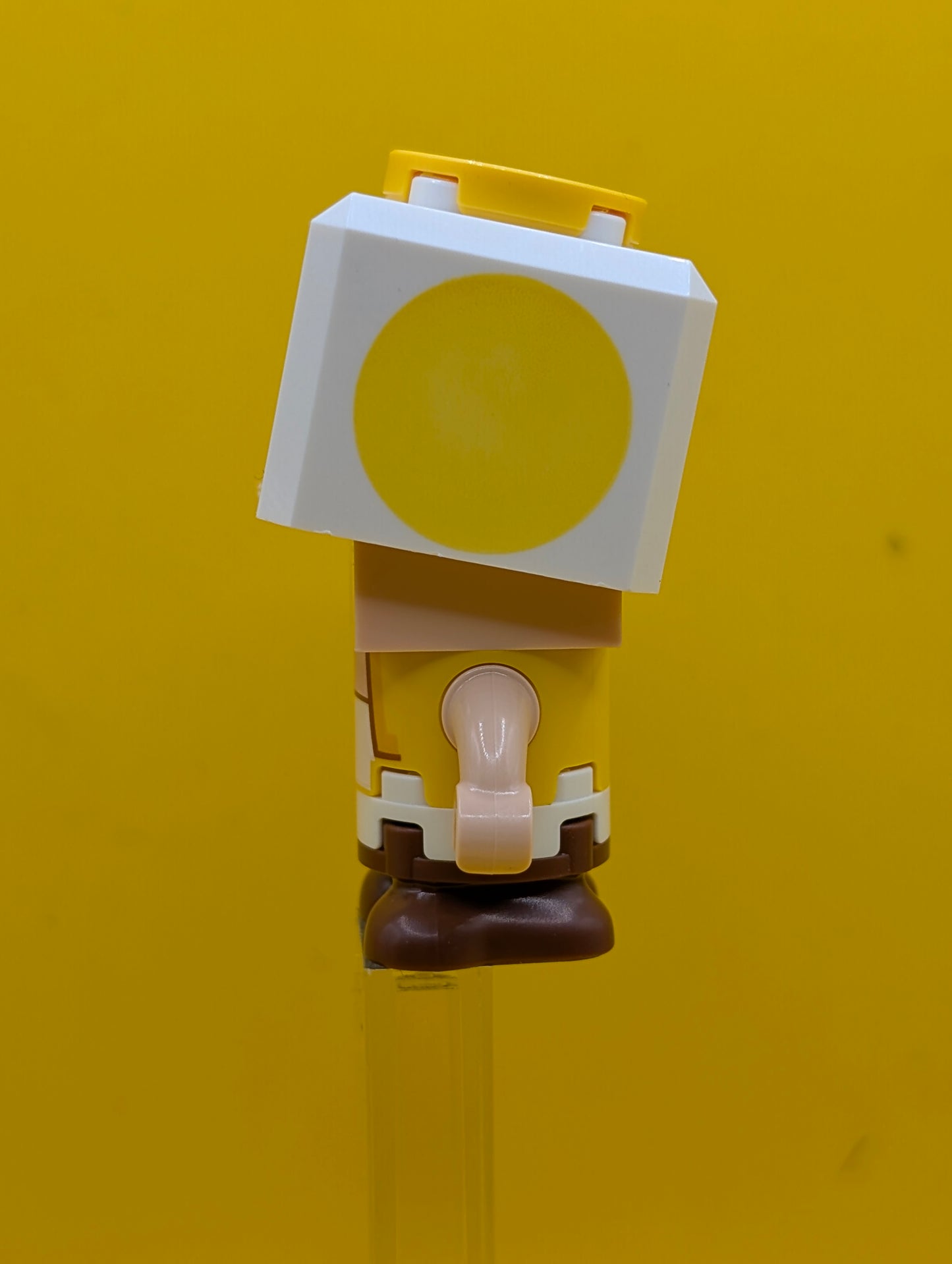 Yellow Toad mar0189 Surprised Super Mario Lego Minifigure