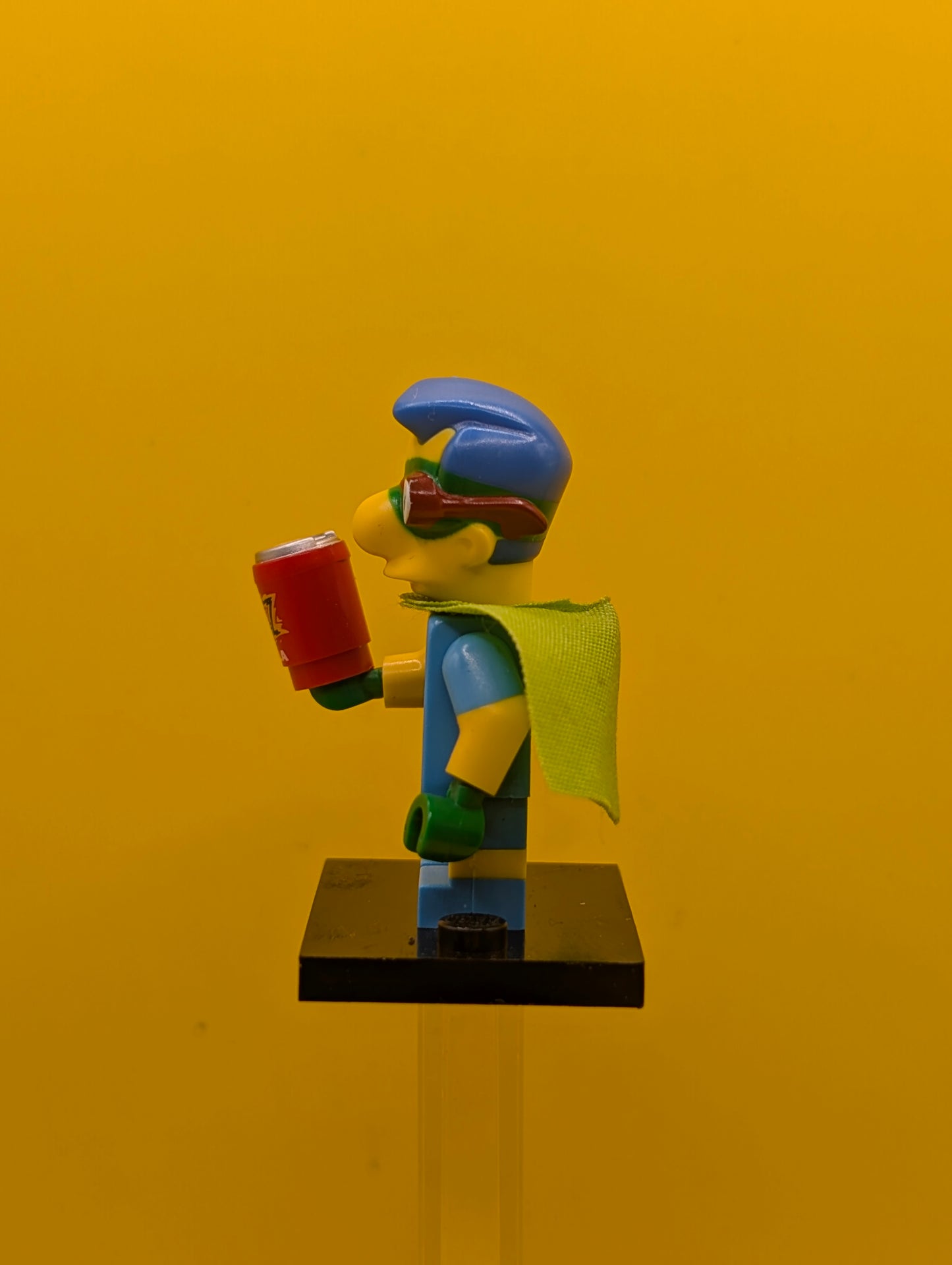 Fallout Boy Milhouse colsim2-6 The Simpsons, Series 2 (Complete Set with Stand and Accessories) Cmf Lego Minifigure