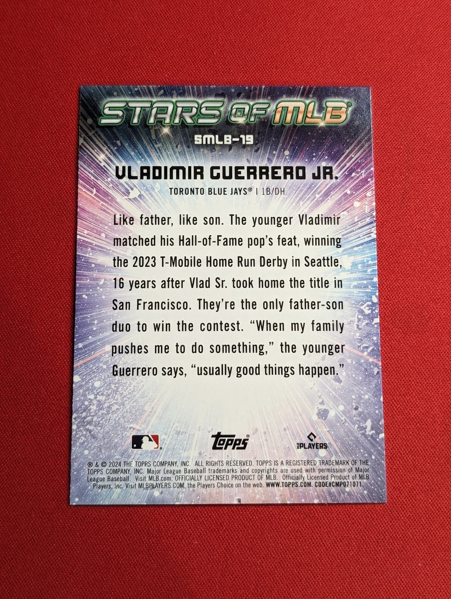 Vladimir Guerrero Jr. #SMLB-19