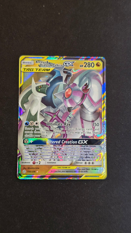 Arceus & Dialga & Palkia GX #156/236 - Cosmic Eclipse