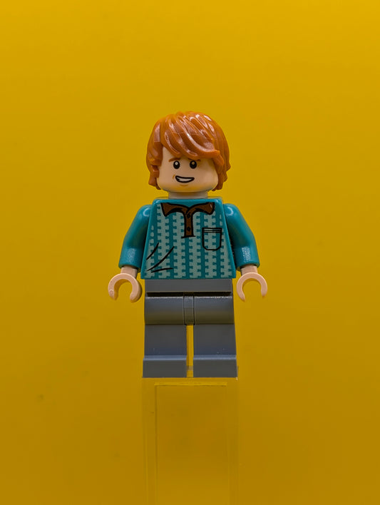 Ron Weasley hp231 Dark Turquoise Polo Shirt Harry Potter Lego Minifigure