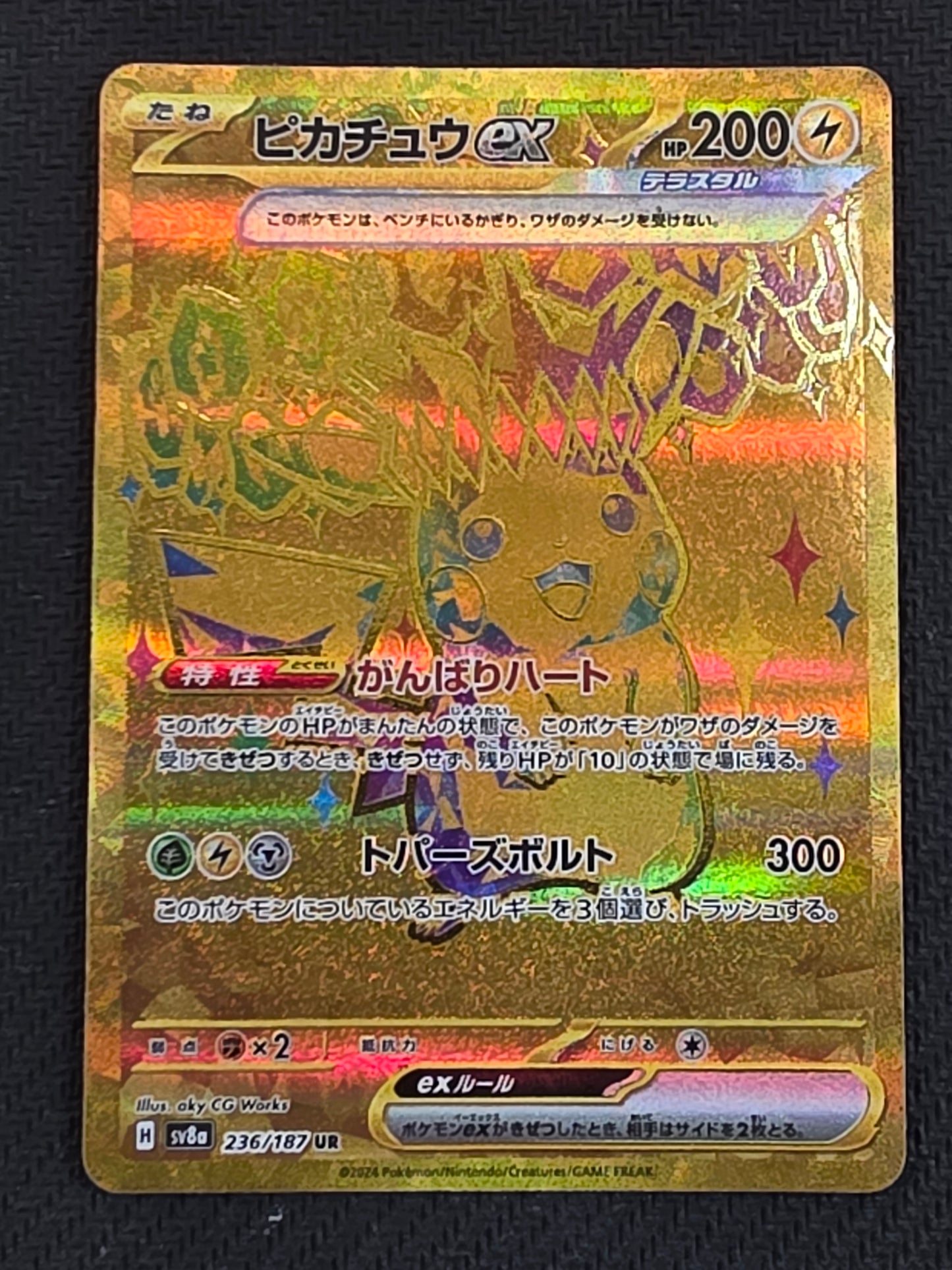 #236/187* Pikachu EX Terrestrial Festival