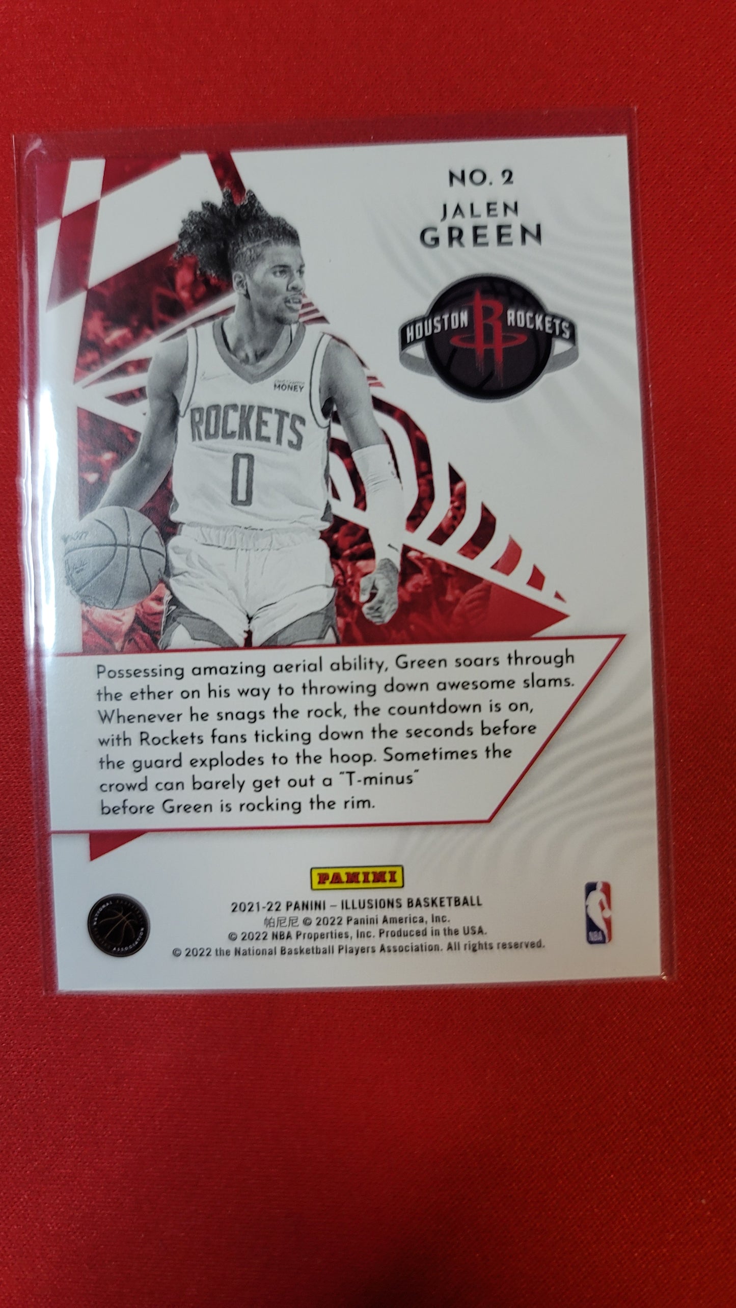 Jalen Green 2 Houston Rockets 2022 Panini-Illusions Basketball