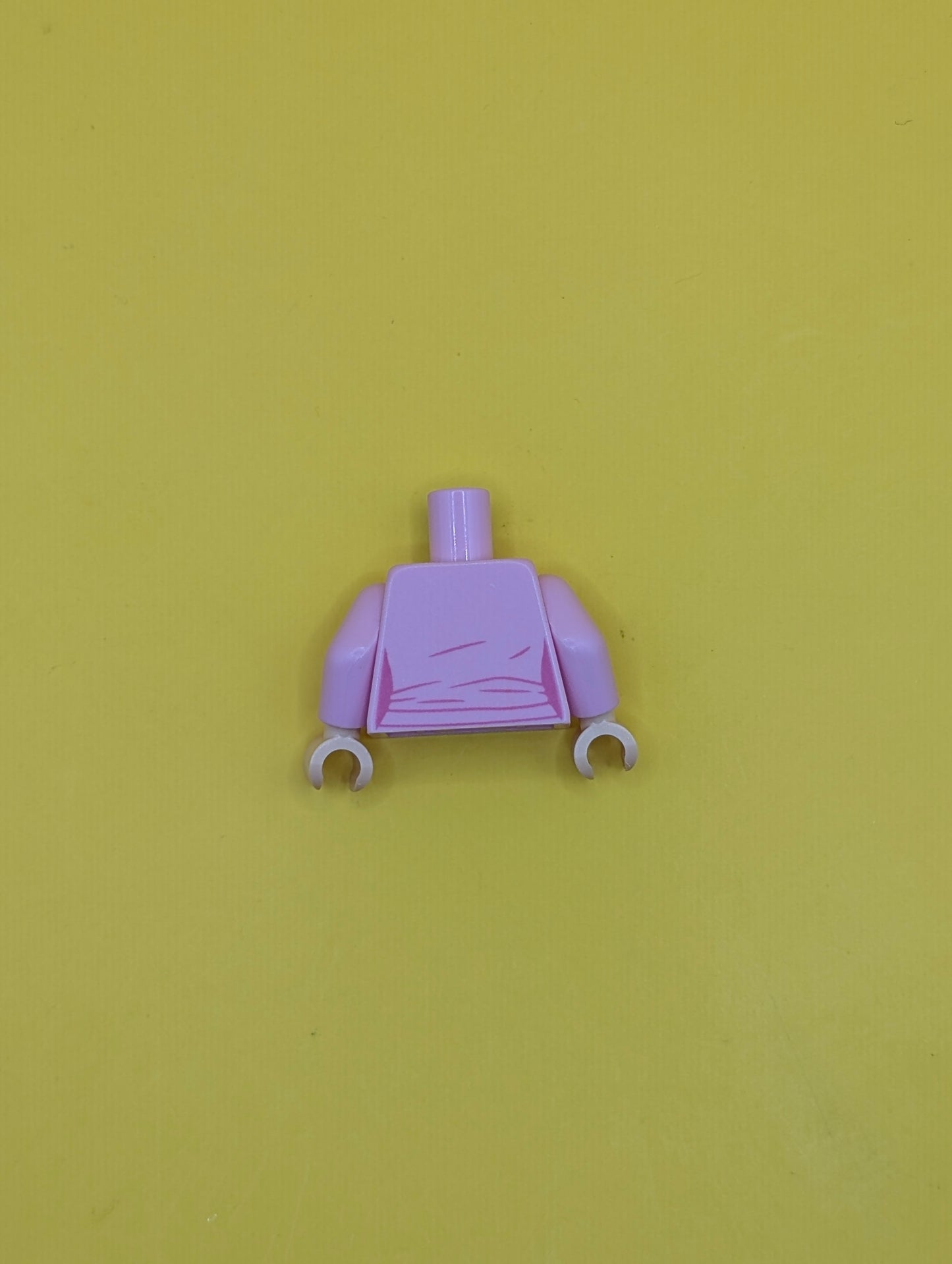 973pb3592c01 Torso Female Jacket, Dark Pink Shirt, Gold Time Turner and Silver Zipper Pattern / Bright Pink Arms / Light Nougat Hands Lego Part
