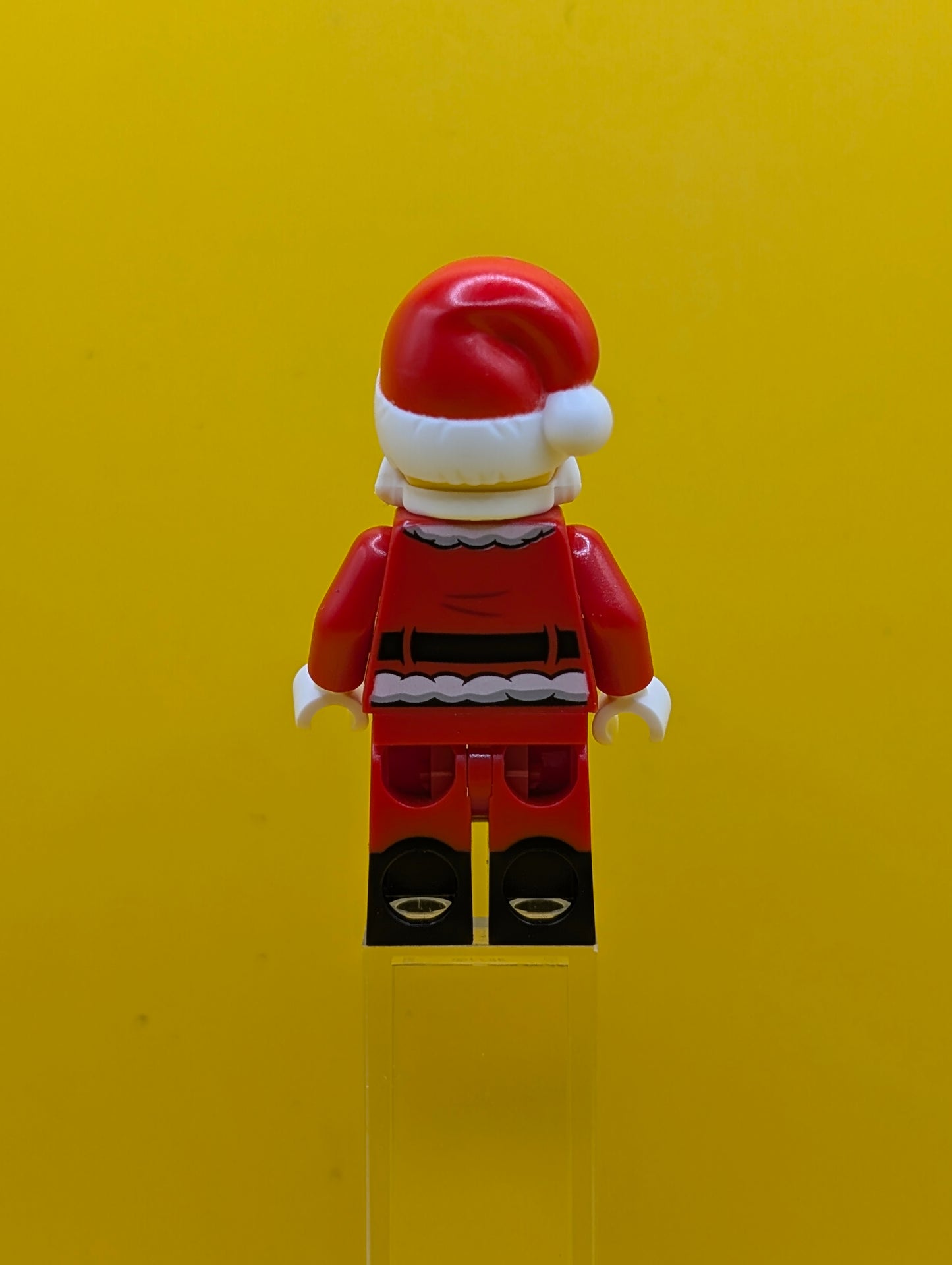 Santa hol368 Fur Lined Jacket with 2 Wrinkles on Back, Red Legs with Black Boots, Santa Hat with Printed Red Top Holiday Lego Minifigure