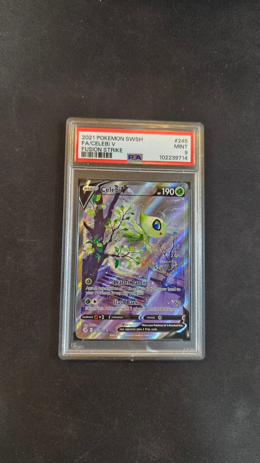 #245/264 Celebi V PSA 9 -Fusion Strike