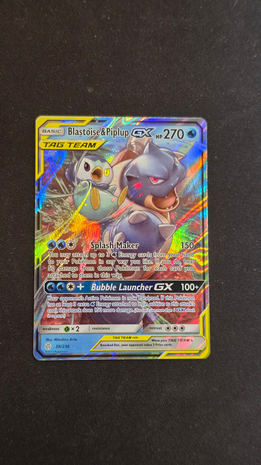 Blastoise & Piplup GX #38/236 -Cosmic Eclipse