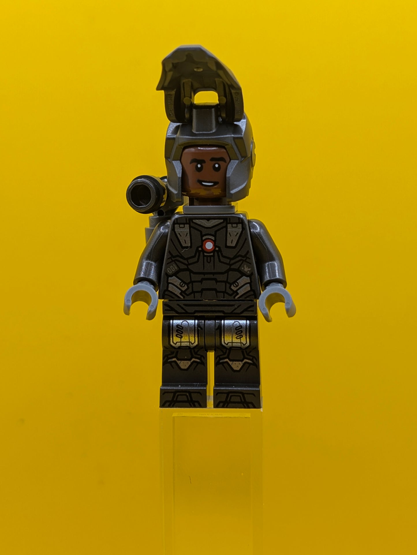 War Machine sh0819 Pearl Dark Gray and Silver Armor with Backpack Marvel Lego Minifigure