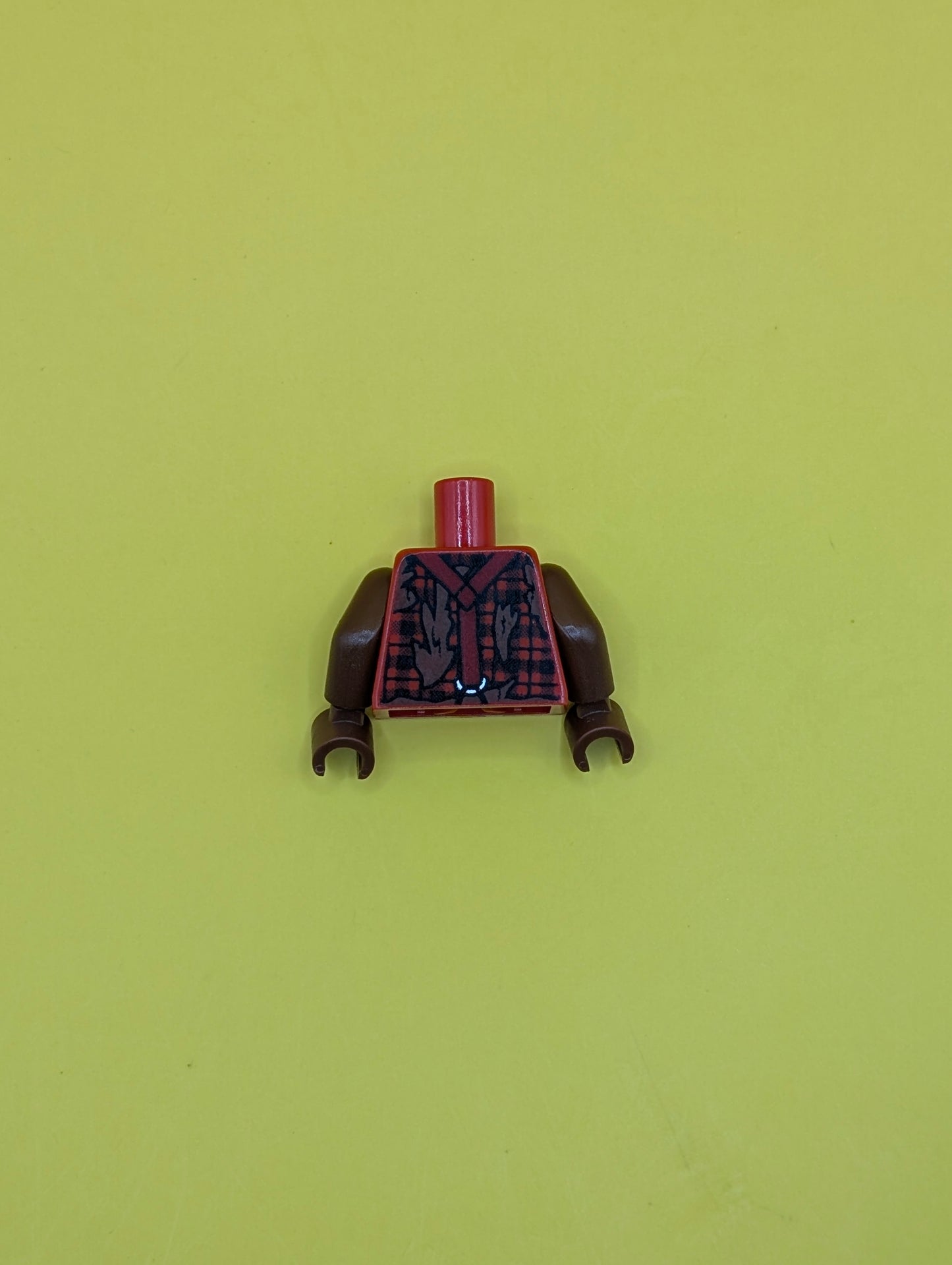 Torso Monster Fighters with Suspenders over Torn Shirt Pattern / Reddish Brown Arms / Reddish Brown Hands 973pb1114c01 Lego