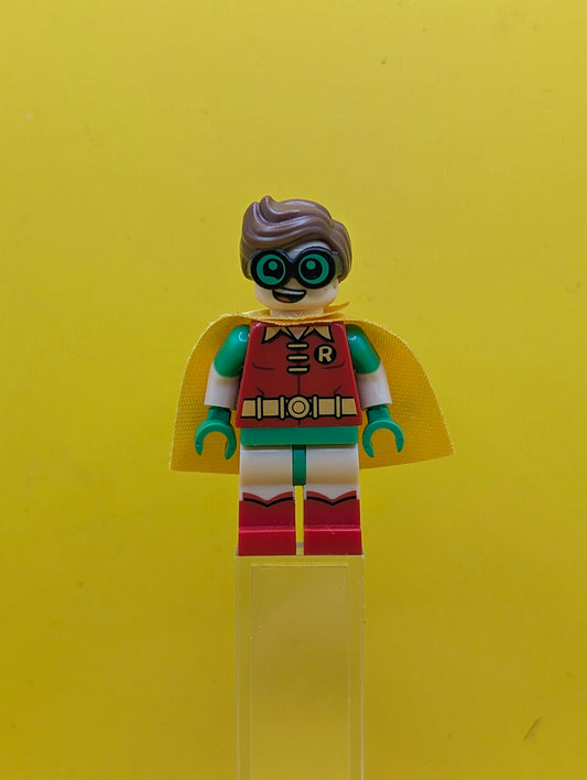 Robin sh0315 Green Glasses, Smile / Scared Pattern DC Lego Minifigure