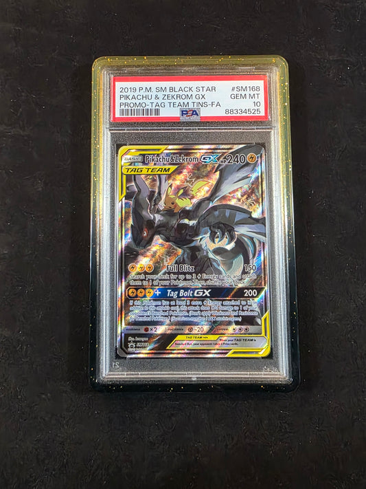 #SM168 Pikachu & Zekrom GX PSA 10