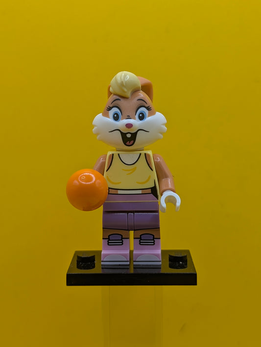 Lola Bunny collt-1 (Complete Set with Stand and Accessories) CMF Lego Minifigure