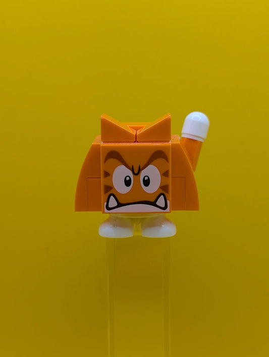 Cat Goomba mar0158 Angry, Closed Mouth, Super Mario, Series 6 (Character Only) Cmf Lego Minifigure