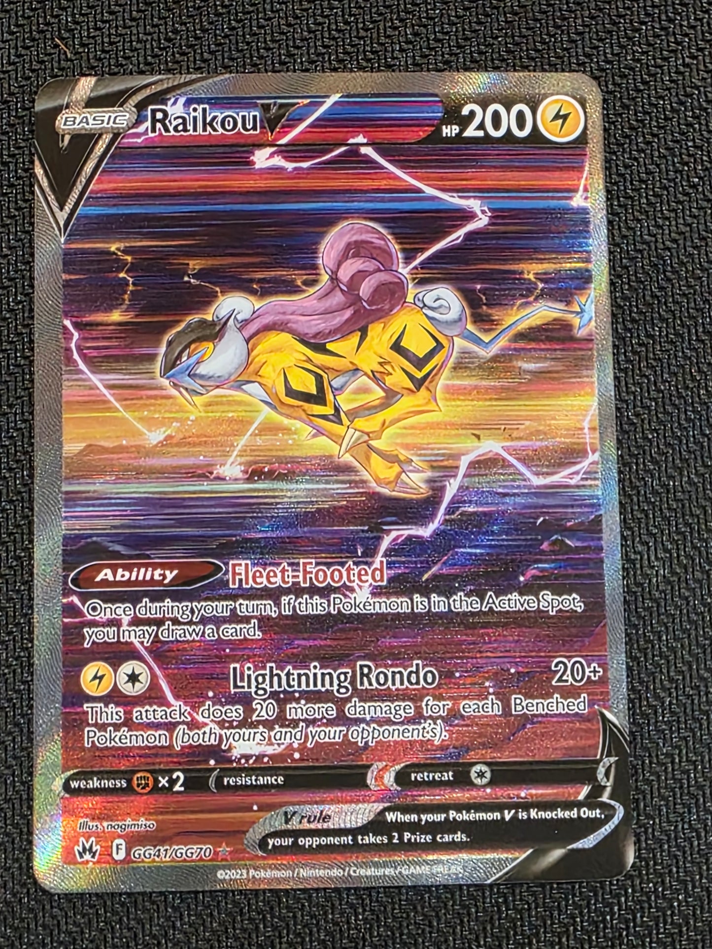 #GG41/GG70 Raikou V Crown Zenith: Galarian Gallery