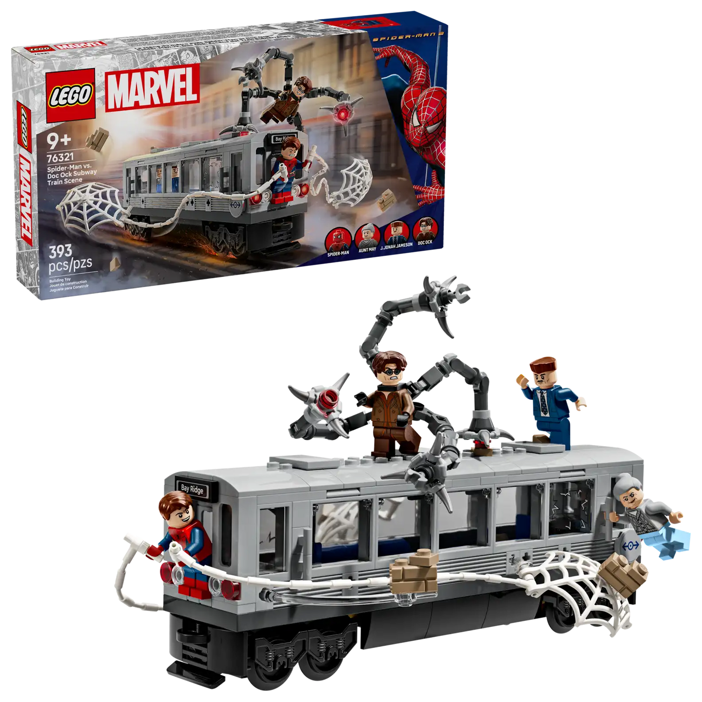 76321 Spider-Man vs. Doc Ock Subway Train Scene Marvel Lego Set