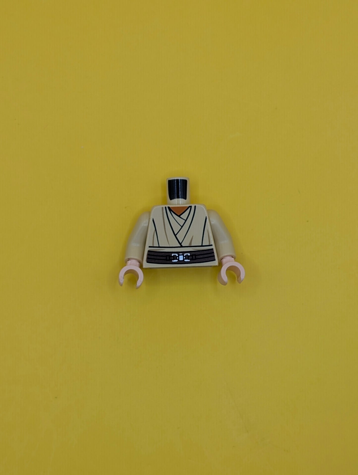 Torso SW Layered Shirt, Orange Undershirt, Reddish Brown Belt Pattern / Tan Arms / Light Nougat Hands 973pb0960c01 Lego