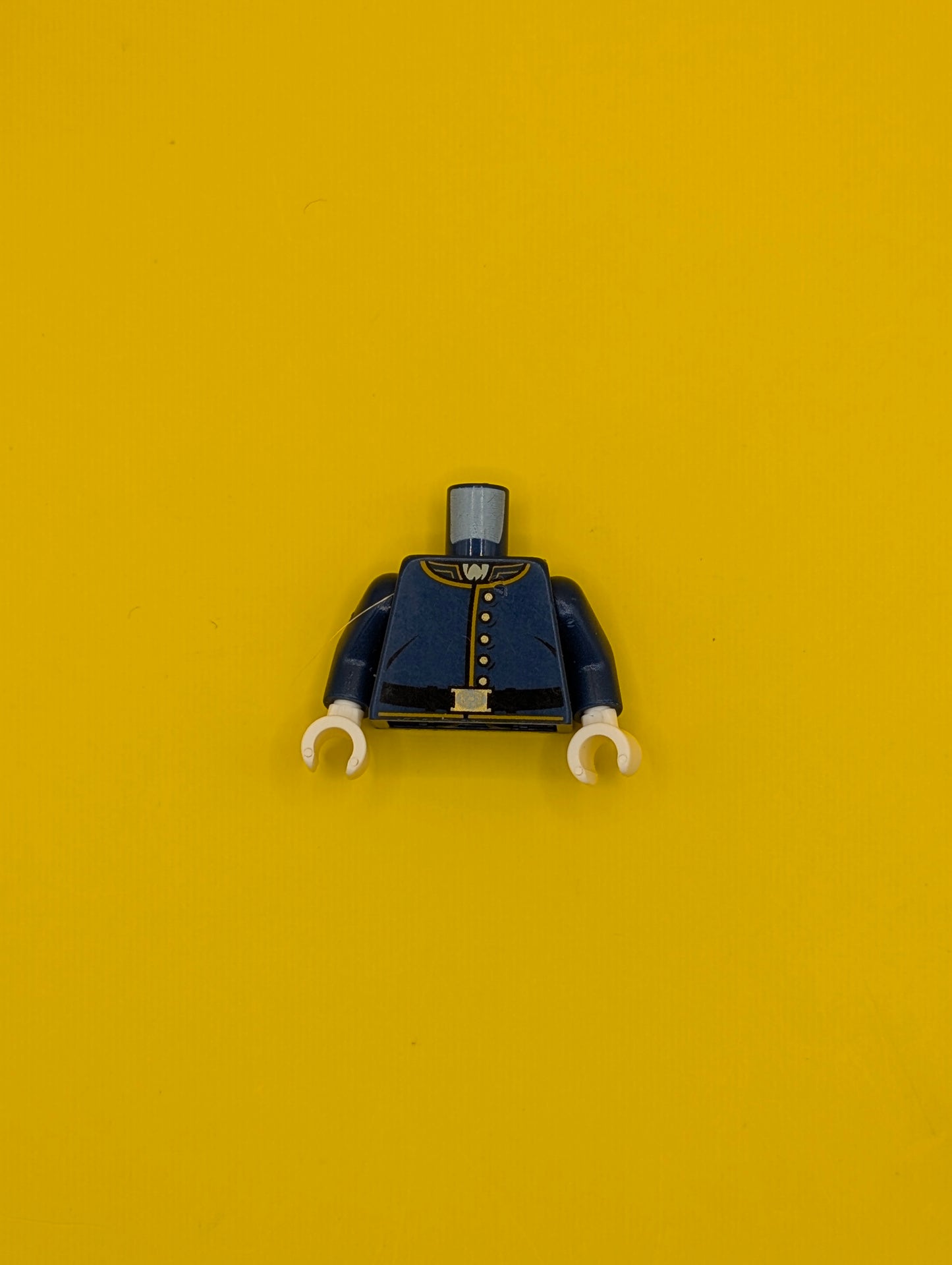 Torso The Lone Ranger Cavalry Uniform, 5 Buttons, Belt Pattern / Dark Blue Arms / White Hands 973pb1431c01 Lego