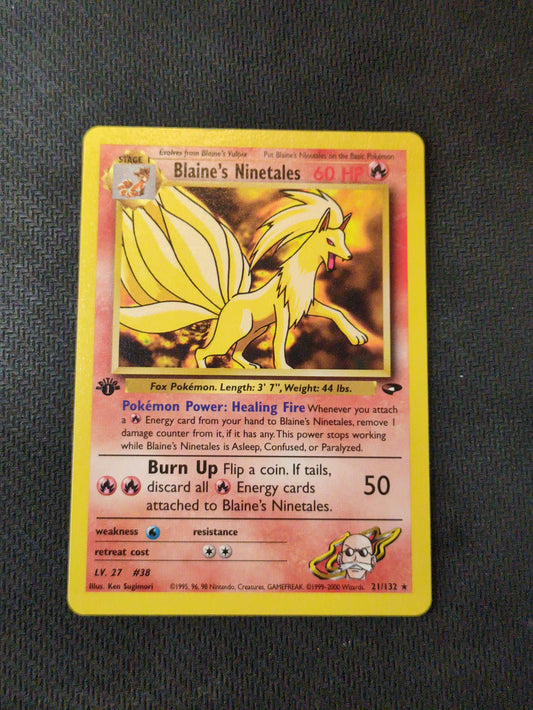 Blaine's Ninetales #21/132 -Gym Challenge (1st Edition)