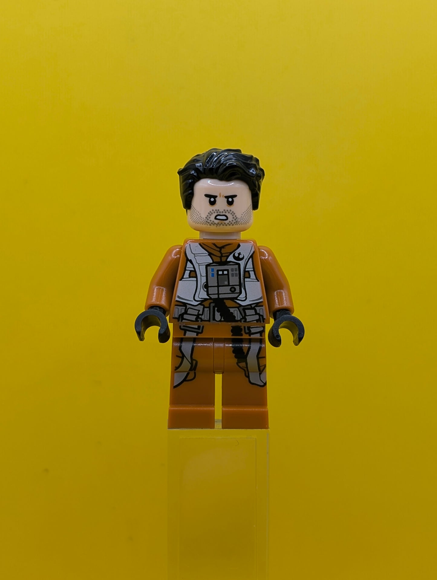 Poe Dameron sw0931 (Pilot Jumpsuit, Hair Swept Left Tousled) Star Wars Lego Minifigure