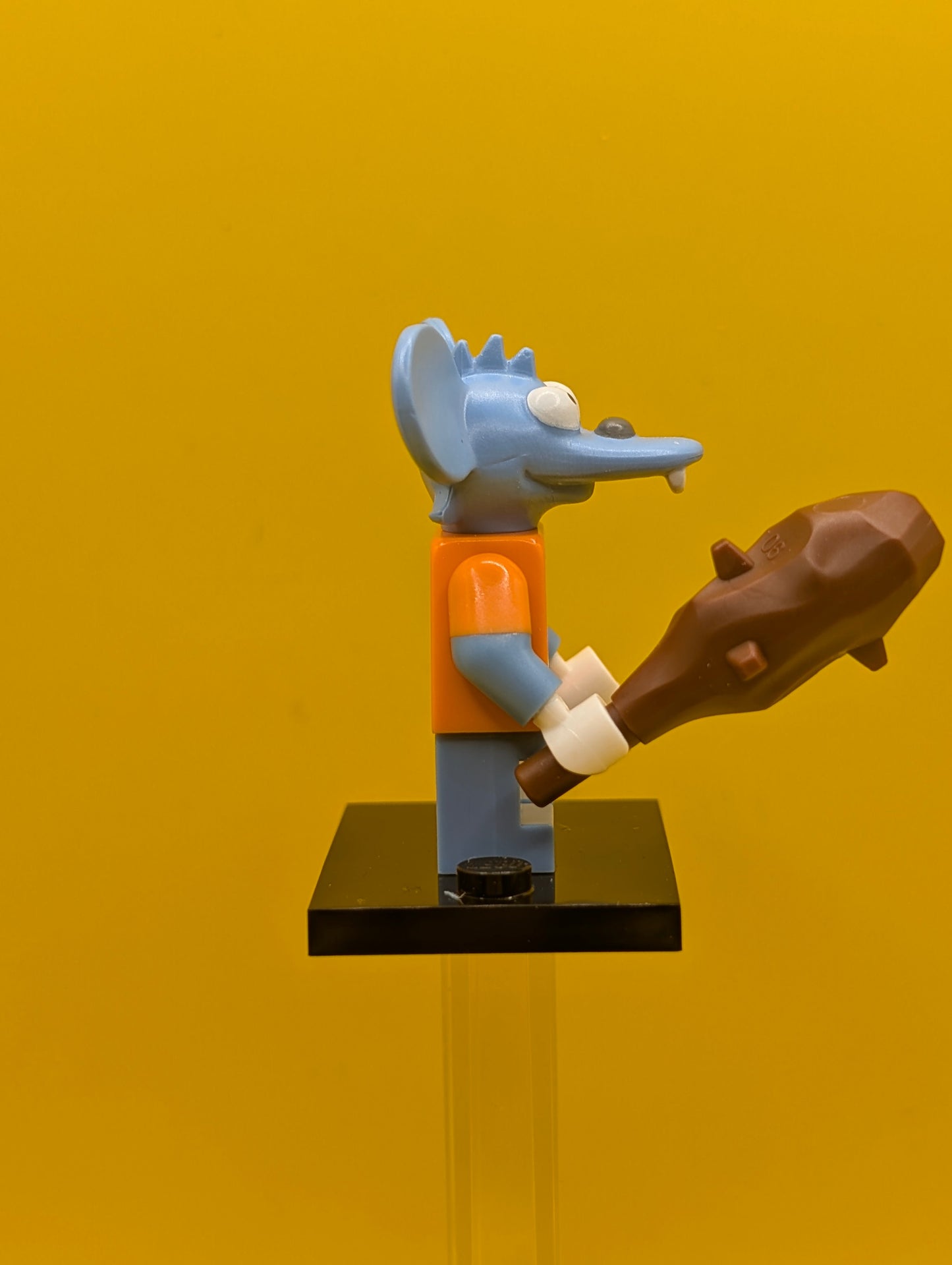 Itchy colsim-13 The Simpsons, Series 1 (Complete Set with Stand and Accessories) Cmf Lego Minifigure