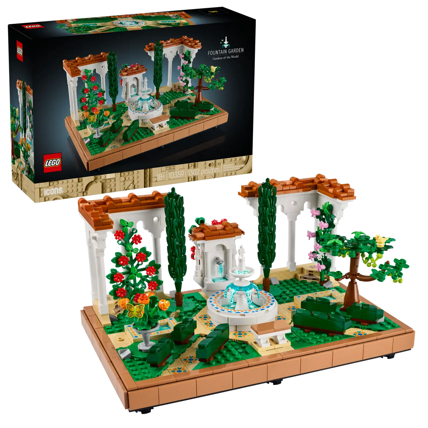 10359 Fountain Garden Gardens Of the World Lego Set