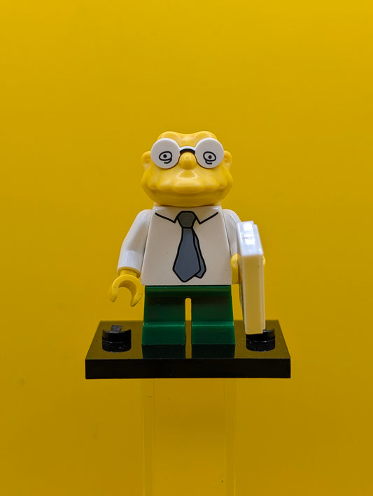 Hans Moleman colsim2-10 The Simpsons, Series 2 (Complete Set with Stand and Accessories) Cmf Lego Minifigure