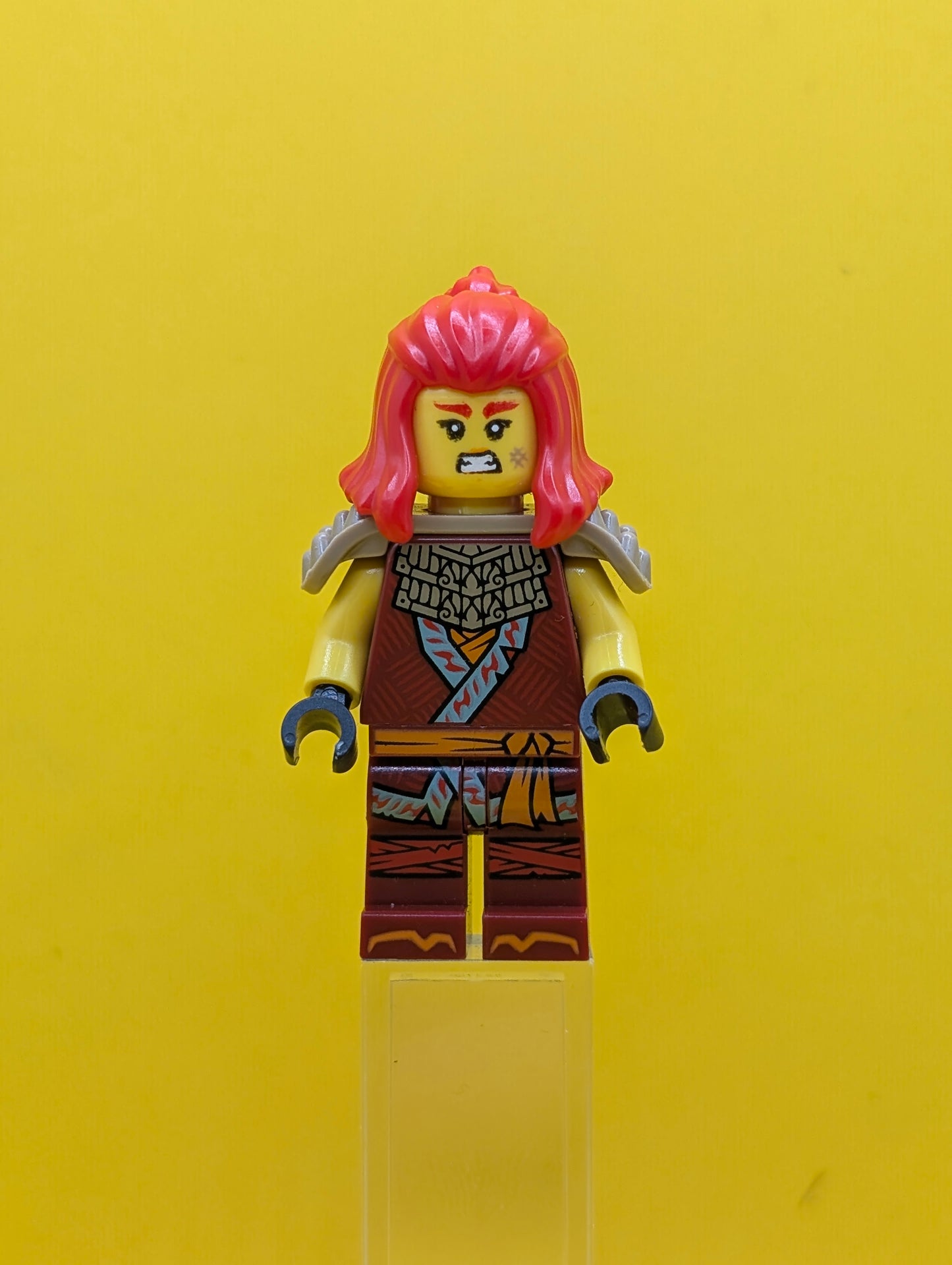 Wyldfyre njo0872 Dark Red Tunic, Shoulder Armor Ninjago Lego Minifigure