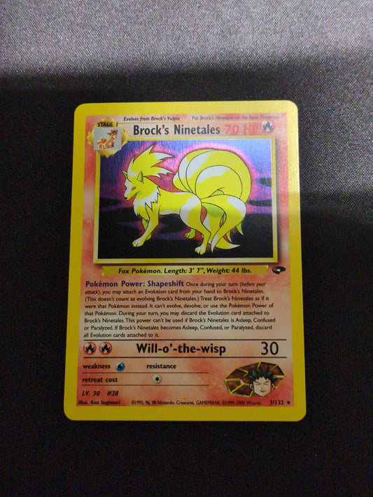 Brock's Ninetails #3/132 (Unlimited) Gym Challenge