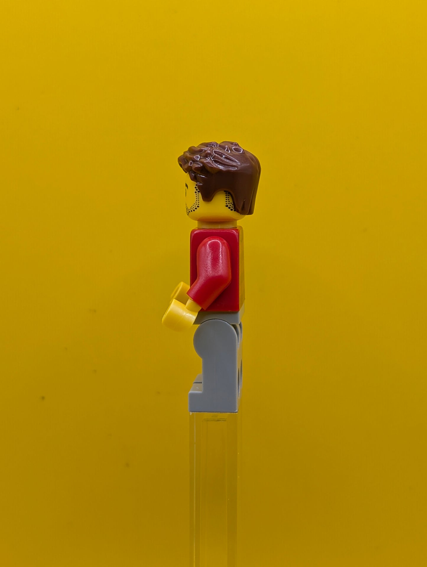 Rob the Fan Designer idea226 Red Plaid Flannel Shirt, Light Bluish Gray Legs Idea Lego Minifigure