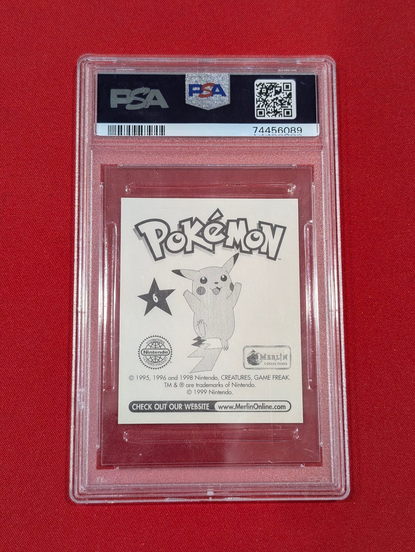 Charizard Sticker #6 PSA 8