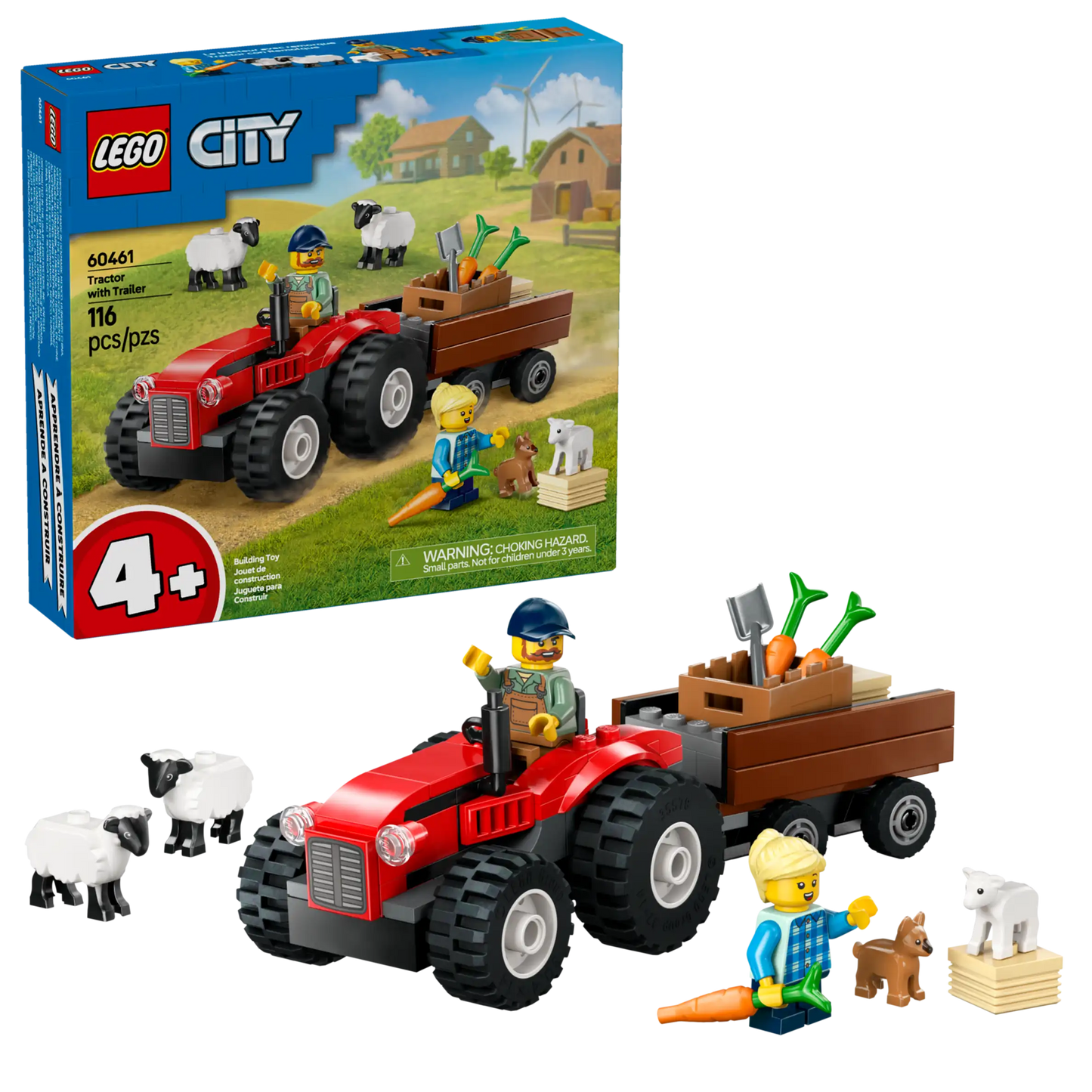 60461 Tractor with Trailer City Lego Set
