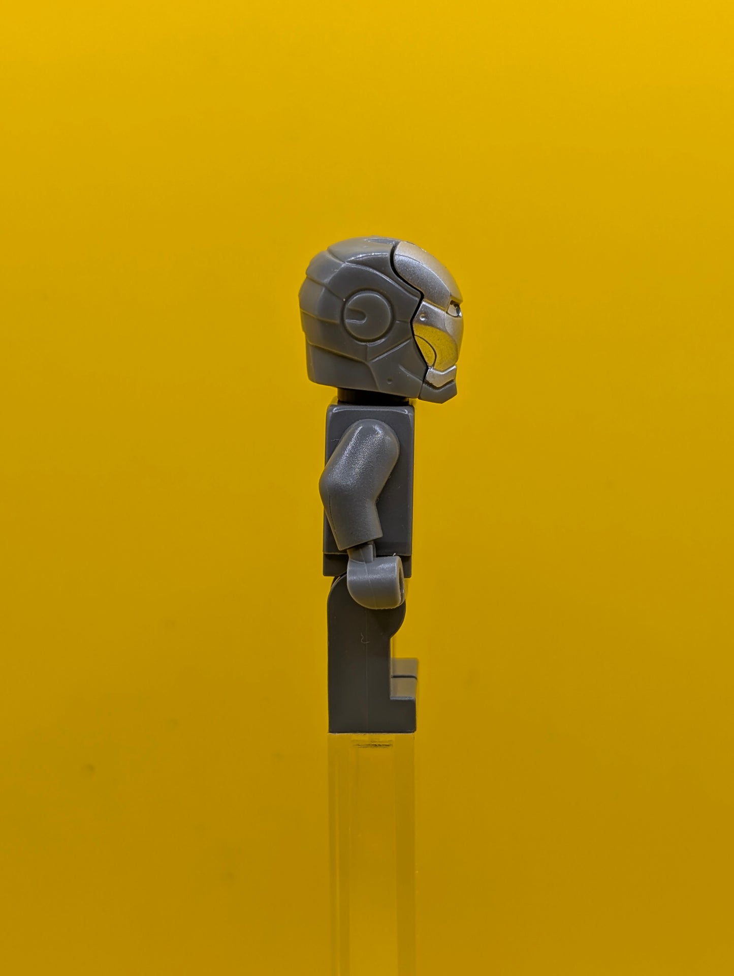 War Machine sh0066 Dark Bluish Gray and Silver Armor with Backpack Marvel Lego Minifigure