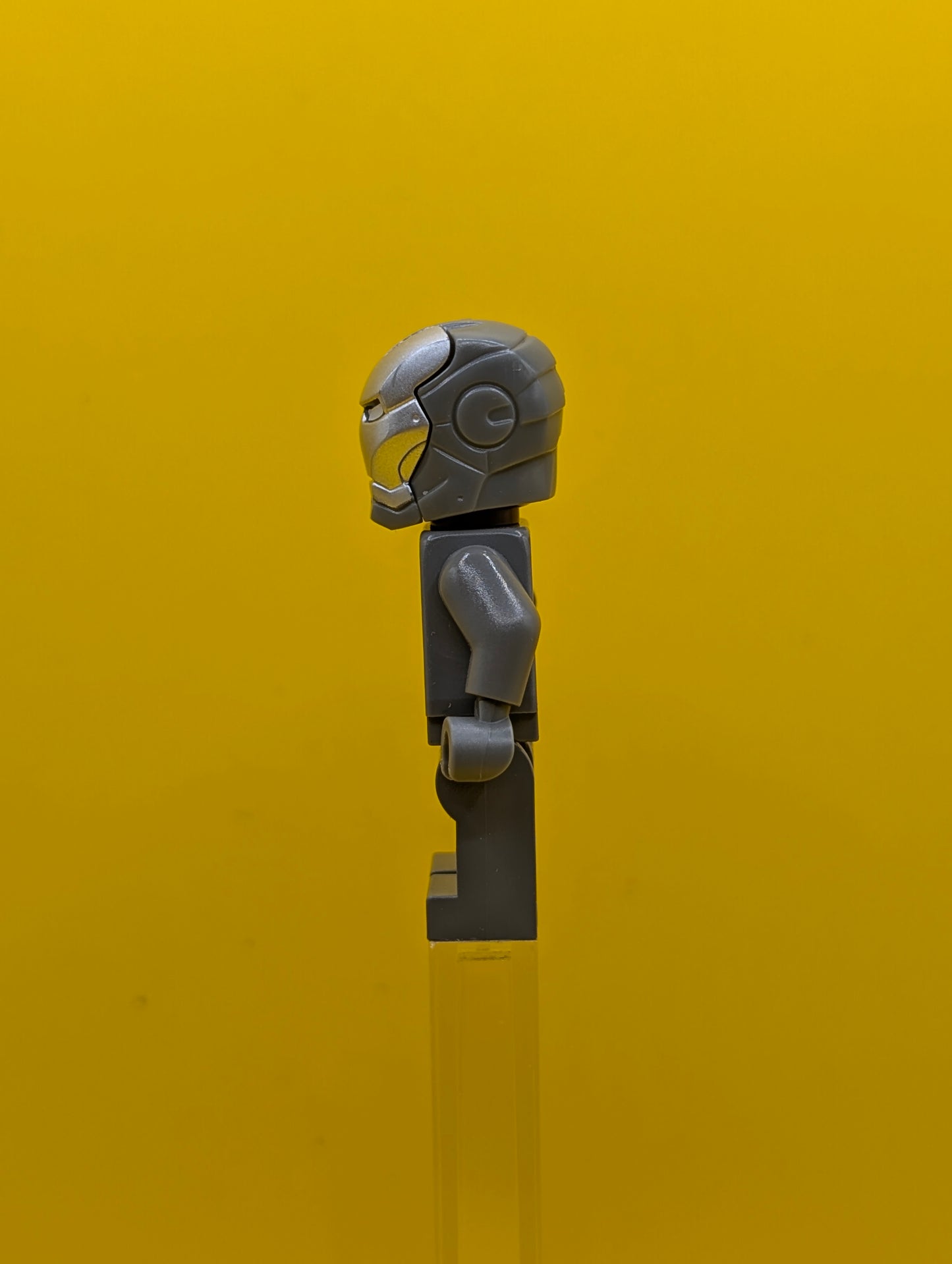 War Machine sh0066 Dark Bluish Gray and Silver Armor with Backpack Marvel Lego Minifigure
