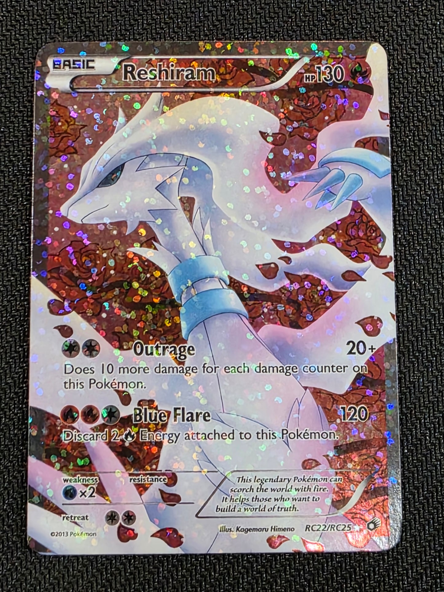 #RC22/RC25 Reshiram (Full Art) Legendary Treasures: Radiant Collection
