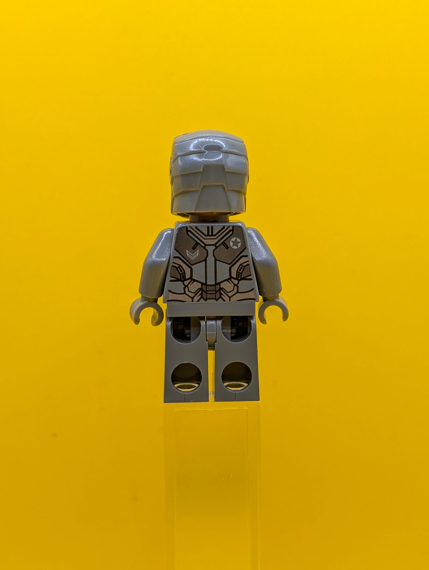 War Machine sh0066 Dark Bluish Gray and Silver Armor with Backpack Marvel Lego Minifigure