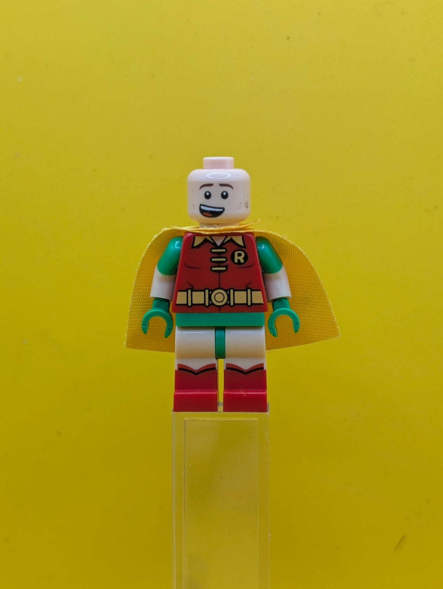 Robin sh0315 Green Glasses, Smile / Scared Pattern DC Lego Minifigure