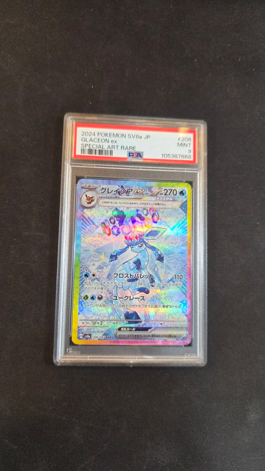 #206/187 Glaceon ex (JP) PSA 9 -Terastal Festival