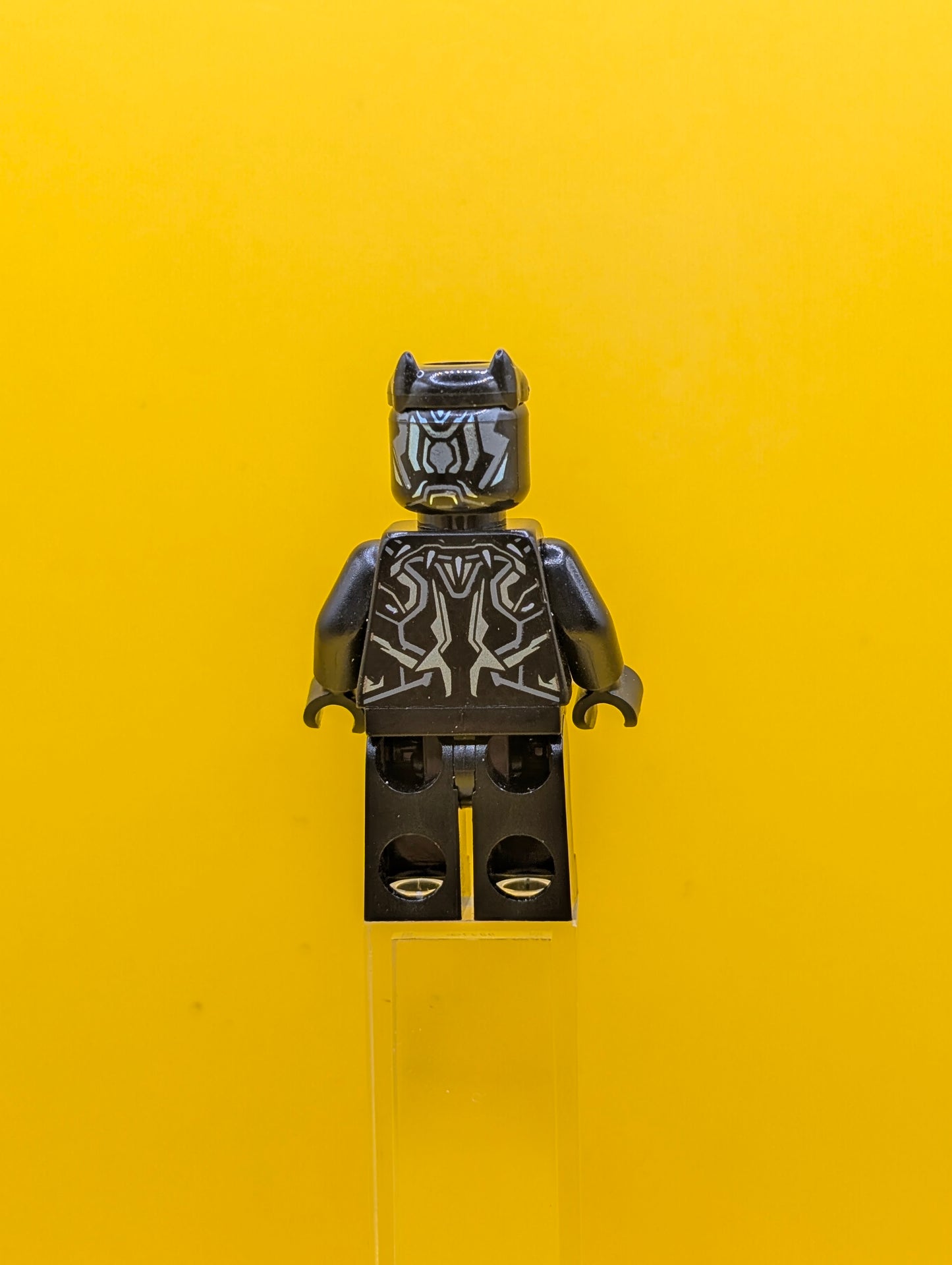 Black Panther sh0478 Metallic Light Blue Highlights Marvel Lego Minifigure