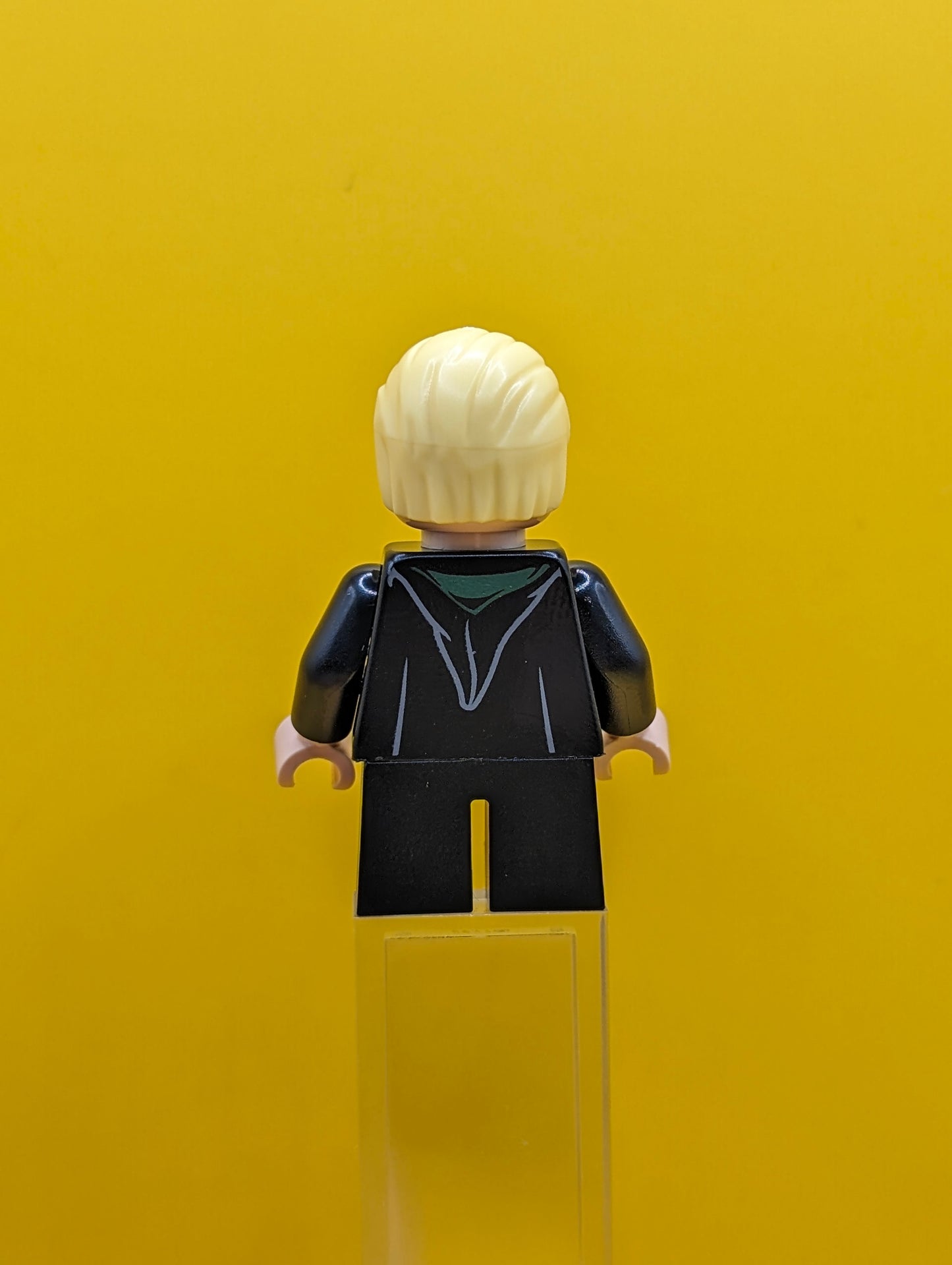 Draco Malfoy hp254 Black Torso Slytherin Robe, Black Short Legs Minifigure Lego