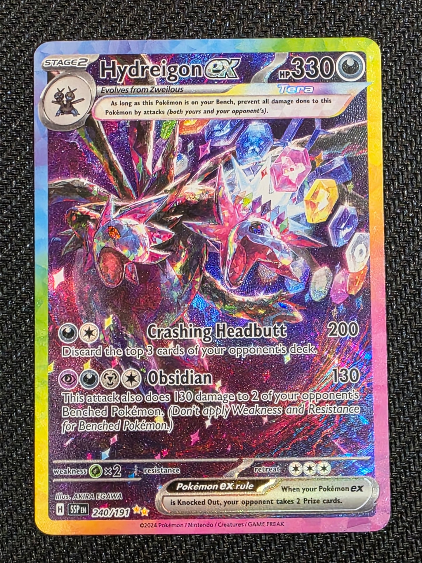 #240/191 Hydreigon EX Surging Sparks