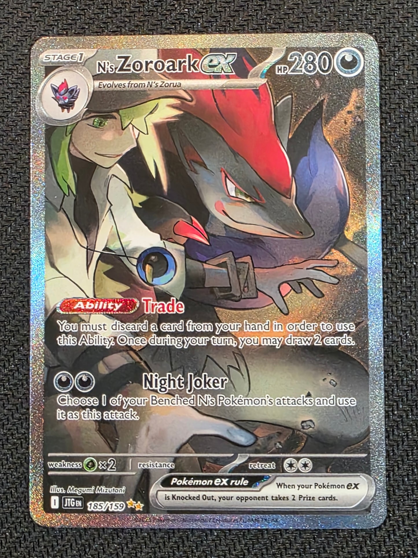 185/159** N’s Zoroark ex