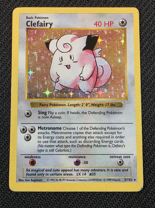 Clefairy #5/102 Base Set Shadowless